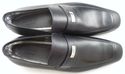 New - GUCCI sz 12.5 LEATHER LOGO PLATE LOAFER 2474