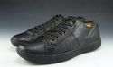 PRADA sz 7 LEATHER LACE UP SNEAKER 4E1643 MENS BLA