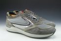 PRADA sz 9.5 SUEDE & NYLON SNEAKER 4E2006 MENS GRA