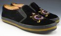 RALPH LAUREN sz 7 POLO VELVET BOAT/DECK SLIPPERS M