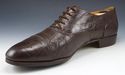 FERRAGAMO sz 13 CAP TOE CROCODILE OXFORDS 1449112 