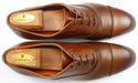 New - SANTONI sz 10.5 EE SALEM CAP TOE OXFORDS MEN