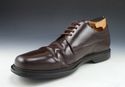 PRADA sz 11 LEATHER PLAIN TOE LACE UP OXFORDS 2E07