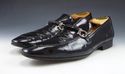 FERRAGAMO sz 8 GIGO PATENT LEATHER LOAFER VF46229 