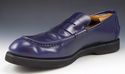 GUCCI sz 10 LEATHER COLLEGE STRAP LOAFERS 247495 M