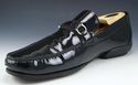 FERRAGAMO sz 11 PATENT GANCINI BIT LOADERS TN11658