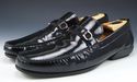 FERRAGAMO sz 11 PATENT GANCINI BIT LOADERS TN11658