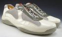 PRADA sz 10 PATENT LEATHER & MESH SNEAKERS PS0906 