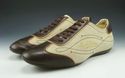 LOUIS VUITTON sz 8 SUEDE & LEATHER SNEAKER GO0075 