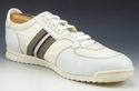 GUCCI sz 8 LEATHER & NYLON FABRIC SNEAKERS 237715 