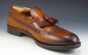 GUCCI sz 9 LEATHER WINGTIP TASSEL LOAFERS 295177 M