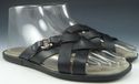 FERRAGAMO sz 7 TIRRENO LEATHER STRAP SANDALS TV370