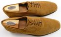 FERRAGAMO sz 10 SUEDE WINGTIP OXFORDS KD1779 MENS 