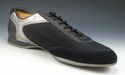 PRADA sz 11 NYLON MESH & LEATHER SNEAKERS 4E1020 M