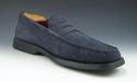 TOD'S sz 10 NUBUCK MOCCASIN TOE STRAP LOAFER MENS 