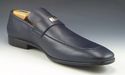 New - GUCCI sz 11 LEATHER LOGO PLATE LOAFERS 24749