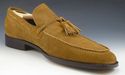 FERRAGAMO sz 10 EE SUEDE TASSEL LOAFERS VG16660 ME