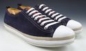 PRADA sz 10.5 SUEDE LOW CUT SNEAKERS 4E2446 MENS D