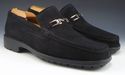 BRUNO MAGLI sz 8 BLAINE SUEDE LUG SOLE BIT LOAFERS