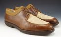 FERRAGAMO sz 10 EE LEATHER SPLIT TOE OXFORDS MENS 