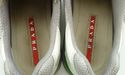 PRADA sz 8.5 PATENT DOUBLE SOLE SNEAKERS 4E2352 ME