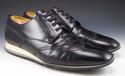 PRADA sz 9.5 LEATHER WINGTIP SNEAKERS 4E2674 MENS 