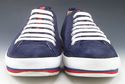 PRADA sz 6.5 SUEDE ROUND TOE LACE UP SNEAKERS 4E24