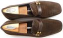 FERRAGAMO sz 10.5 PACIFICO SUEDE LOAFERS UH34981 M