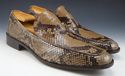 COLE HAAN sz 9.5 SNAKESKIN VENETIAN LOAFERS CO3283