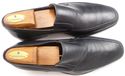 BRUNO MAGLI sz 10.5 RAGING LEATHER SQUARE TOE LOAF