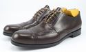 PRADA sz 40 LEATHER WINGTIP OXFORDS 1E4871 MENS BR