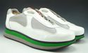 PRADA sz 8.5 PATENT DOUBLE SOLE SNEAKERS 4E2352 ME