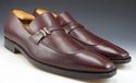 COLE HAAN sz 11.5 LEATHER SPLIT TOE STRAP LOAFERS 