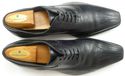 VERSACE sz 42 LEATHER BICYCLE TOE OXFORDS 2449 MEN