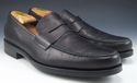 TOD'S sz 9.5 LEATHER PENNY STYLE STRAP LOAFERS MEN