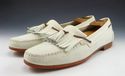 FERRAGAMO sz 12 NUBUCK LEATHER TASSEL LOAFERS 6622