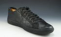 PRADA sz 7 LEATHER LACE UP SNEAKER 4E1643 MENS BLA