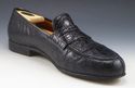 FERRAGAMO sz 9.5EE TEXAS CROCODILE LOAFERS UG12813