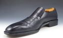 FERRAGAMO sz 11 LEATHER BICYCLE TOE LOAFER UG22218