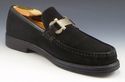 FERRAGAMO sz 8 JAZZ SUEDE GANCINO BIT LOAFERS UR29