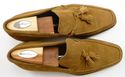 FERRAGAMO sz 10 EE SUEDE TASSEL LOAFERS VG16660 ME