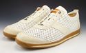 LOUIS VUITTON sz 8.5 PERFORATED LEATHER SNEAKERS M