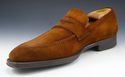 New - MAGNANNI sz 10 SUEDE STRAP LOAFERS 16694 MEN