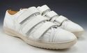 LOUIS VUITTON sz 6.5 LEATHER STRAP SNEAKERS GO0077