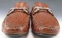 New - FERRAGAMO sz 9 PARIGI CROCODILE DRIVER MS290