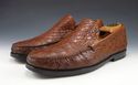 FERRAGAMO sz 7.5 EE CROCODILE LOAFER MS21451 MENS 