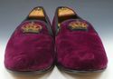 CARROLL & CO. sz 9.5 ENGLISH VELVET SLIPPERS 51734