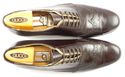 PRADA sz 40 LEATHER WINGTIP OXFORDS 1E4871 MENS BR