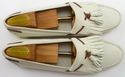 FERRAGAMO sz 12 NUBUCK LEATHER TASSEL LOAFERS 6622