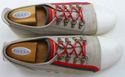 GUCCI sz 10 FABRIC & LEATHER LOW CUT SNEAKERS 2123